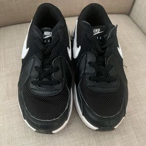 Black and white kid’s sneakers